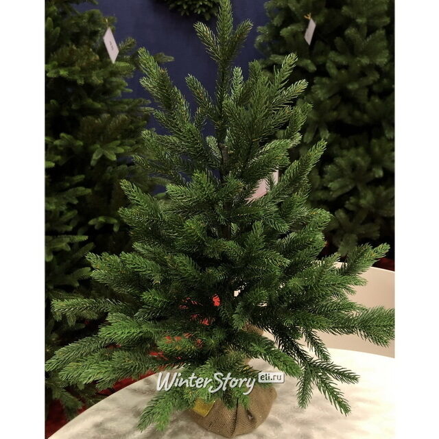 Настольная елка в мешочке Ева 45 см, ЛИТАЯ 100% Царь Елка