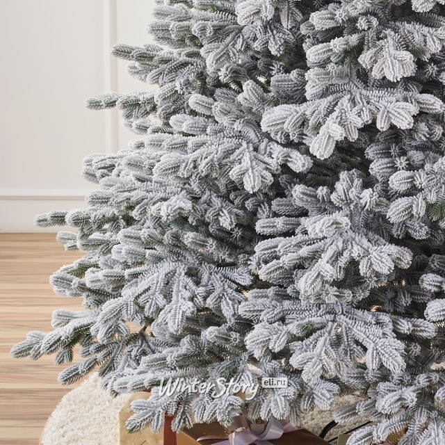 Искусственная елка Византийская заснеженная 240 см, ЛИТАЯ 100% Max Christmas