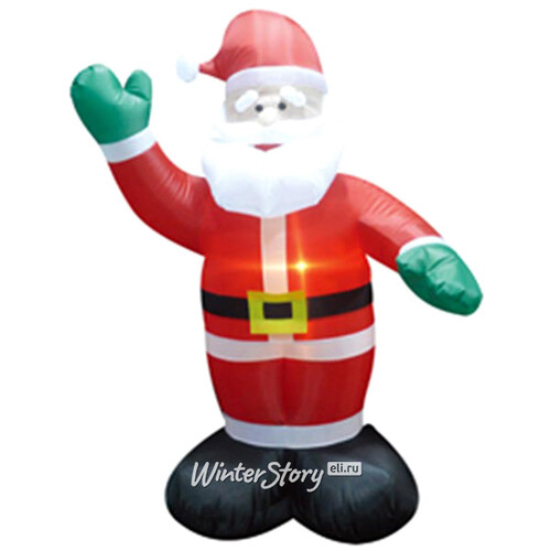 Надувная фигура Санта Клаус 1.8 м с подсветкой Торг Хаус