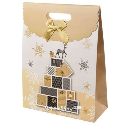 Подарочный пакет Magic Christmas - Волшебный Олень 32*24 см Due Esse Christmas