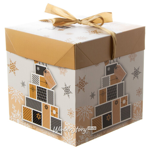 Подарочная коробка Magic Christmas - Волшебный Олень 17*17 см Due Esse Christmas