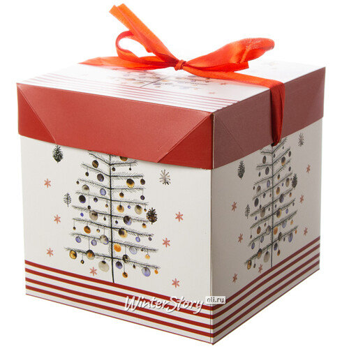 Подарочная коробка Fairy Christmas - Новогодняя Ёлочка 17*17 см Due Esse Christmas