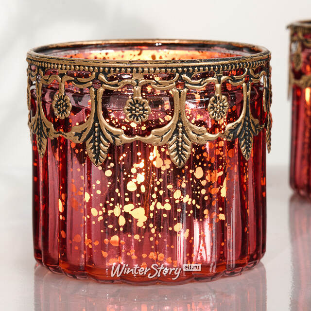 Стеклянный подсвечник стакан Arte e Fiamma - Opera di Luce 8 см Goodwill