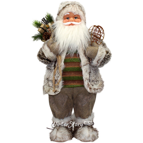 Декоративная фигура Большой Санта - Скандинавский кудесник с подарками 81 см Peha