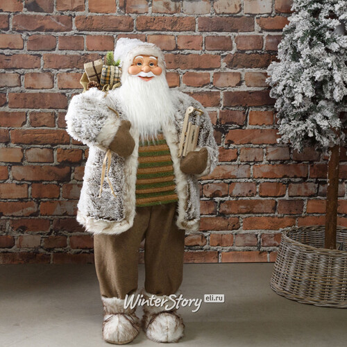 Декоративная фигура Большой Санта - Скандинавский кудесник с подарками 122 см Peha