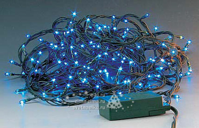 Гирлянда уличная синяя