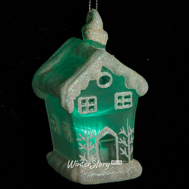 Светящаяся елочная игрушка Коттедж на батарейке 6*6*10 см, подвеска Snowhouse