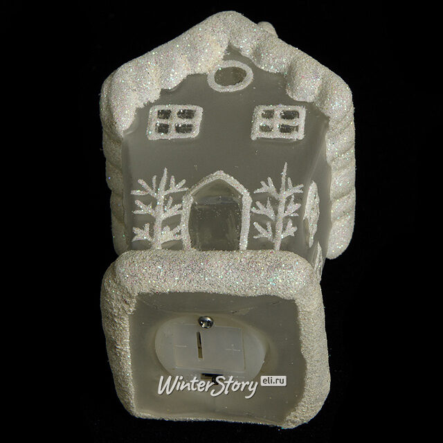 Светящаяся елочная игрушка Коттедж на батарейке 6*6*10 см, подвеска Snowhouse