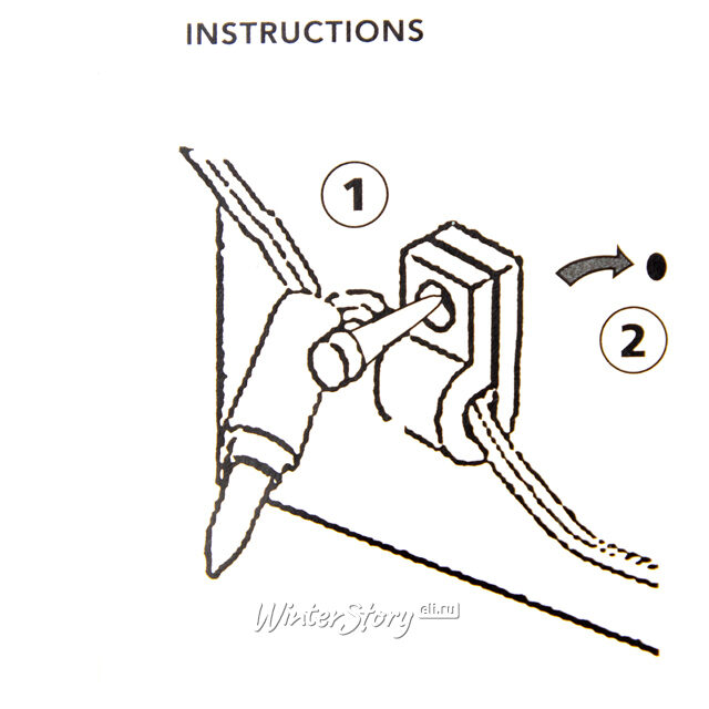 Крепления для уличных гирлянд 12 шт Peha
