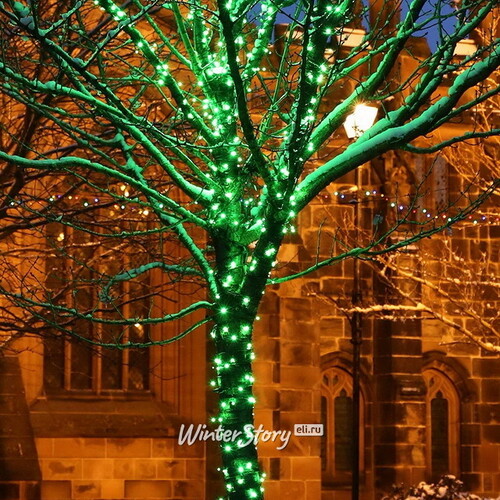 Гирлянды на дерево Клип Лайт Legoled 60 м, 450 зеленых LED, черный КАУЧУК, IP54 BEAUTY LED