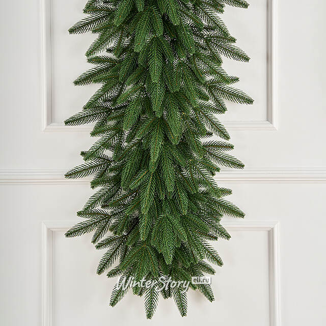 Хвойная гирлянда Романовская 150*35 см, ЛИТАЯ 100% Max Christmas (Макс Кристмас)