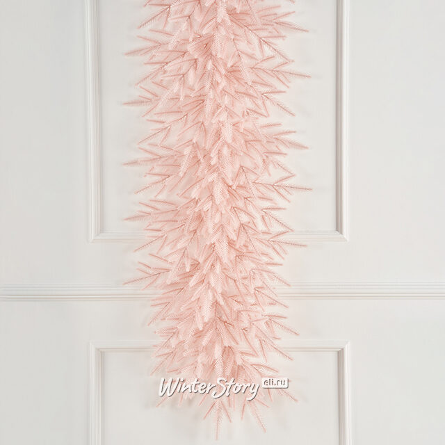 Хвойная гирлянда Розовая 150*35 см, ЛИТАЯ 100% Max Christmas