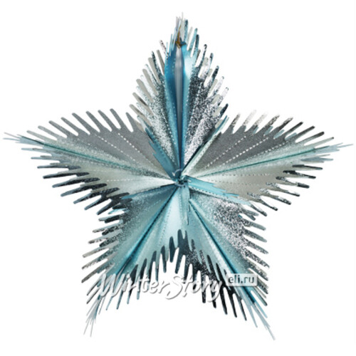 Звезда из фольги Полярная 40 см светло-голубая матовая Holiday Classics