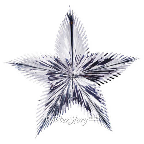 Звезда из фольги Полярная 60 см серебряная Holiday Classics