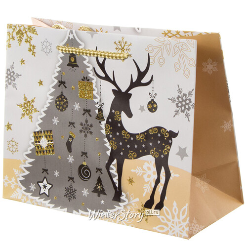 Подарочный пакет Magic Christmas - Волшебный Олень 23*18 см Due Esse Christmas