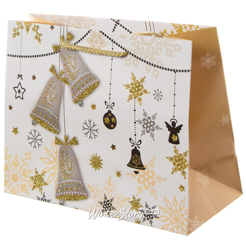 Подарочный пакет Magic Christmas - Колокольчики 23*18 см Due Esse Christmas