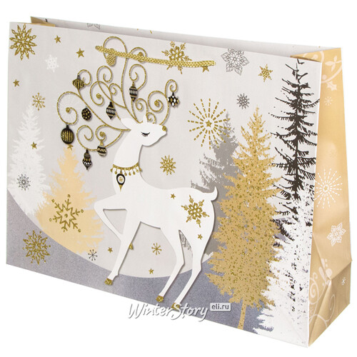 Подарочный пакет Magic Christmas - Волшебный Олень 33*46 см Due Esse Christmas