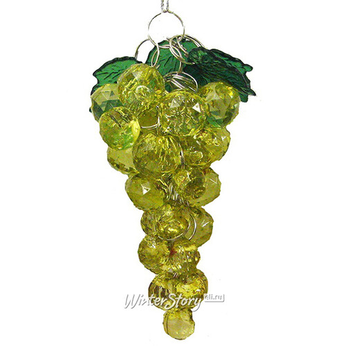 Ёлочная игрушка Гроздь винограда Арома - Шабли 10 см, подвеска Kurts Adler