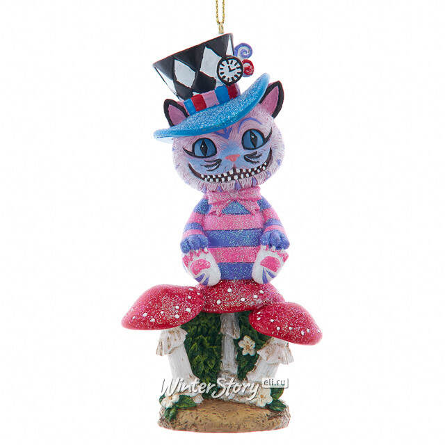 Елочная игрушка Чеширский Кот - Magique de Alice 13 см Kurts Adler