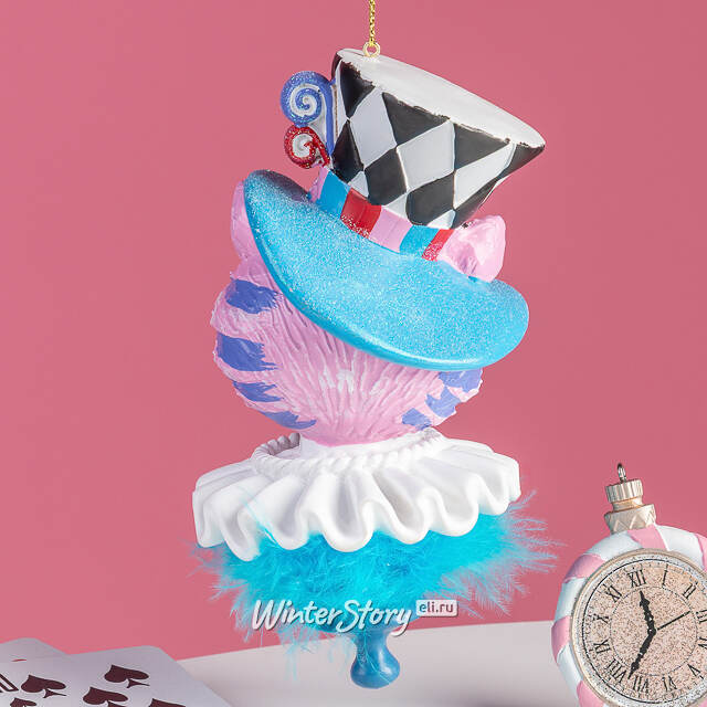 Елочная игрушка Чеширский Кот - Алиса в Стране Чудес 15 см, подвеска Kurts Adler