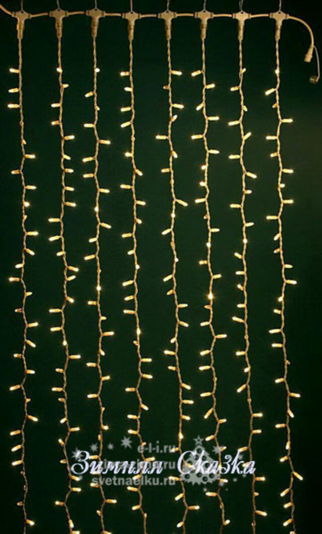 Занавес Play Light для помещений, прозрачные лампы