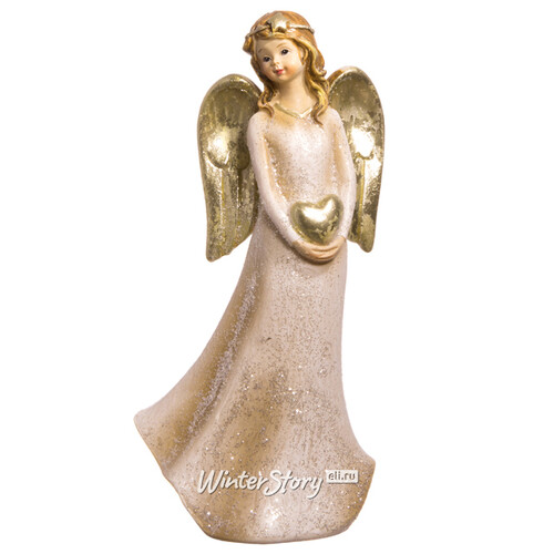 Фигурка Небесный Ангел 13 см с сердечком в руках Holiday Classics