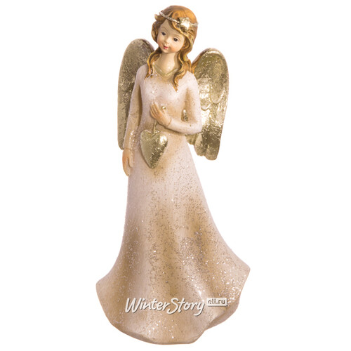 Фигурка Небесный Ангел 13 см с сердечком-подвеской Holiday Classics