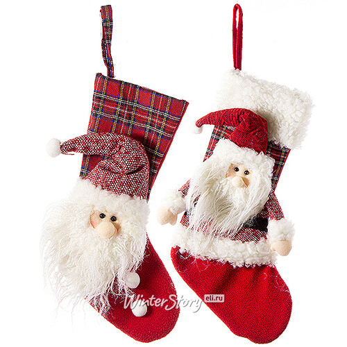 Новогодний носок Добрый Санта 32 см Holiday Classics