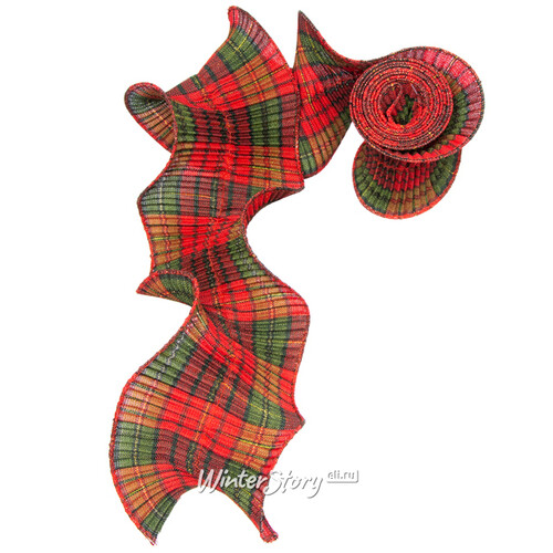 Декоративная лента Шотландский Тартан: Royal Stewart 180*13 см Due Esse Christmas