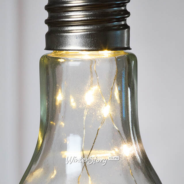 Декоративный подвесной светильник Лампа Эдисона 19 см, стекло, батарейки, IP20 Koopman (Купман)