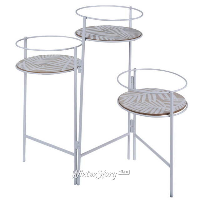 Подставка для цветов Коринна 66*49 см белая Koopman