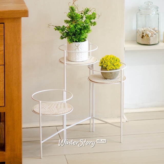 Подставка для цветов Коринна 66*49 см белая Koopman