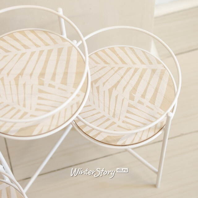 Подставка для цветов Коринна 66*49 см белая Koopman