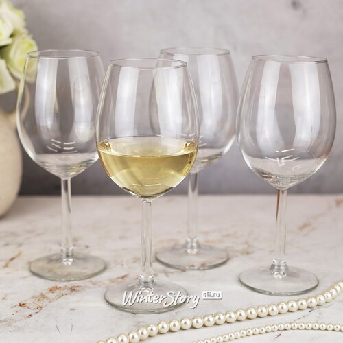 Набор бокалов для белого вина Кристалл 20 см, 4 шт, 430 мл Koopman