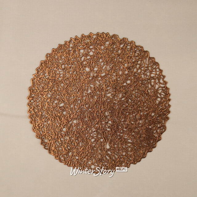 Набор подставок под кружки и стаканы Жаклин 13 см трюфельные, 4 шт Koopman