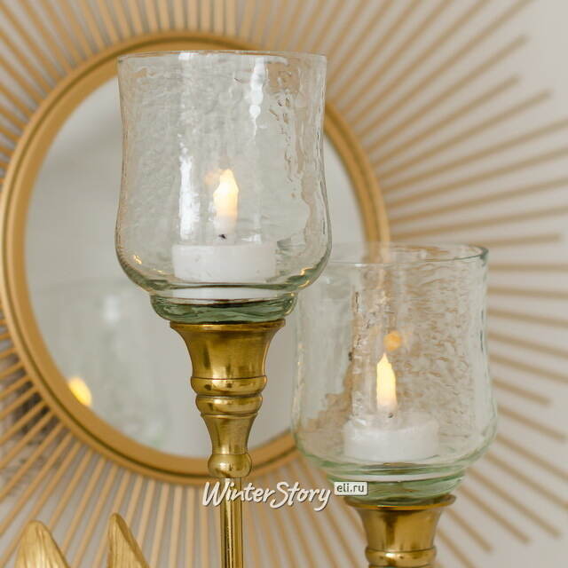 Подсвечник - Бокал Дарлингтон 31 см золотой Koopman