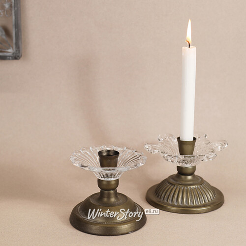 Подсвечник для одной свечи Изысканный Винтаж: Флоранж 13*10 см ShiShi