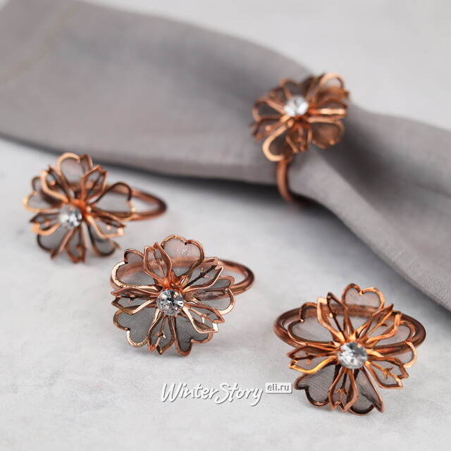 Кольца для салфеток Ормонд - Цветы Флоренции 6 см, 4 шт Koopman