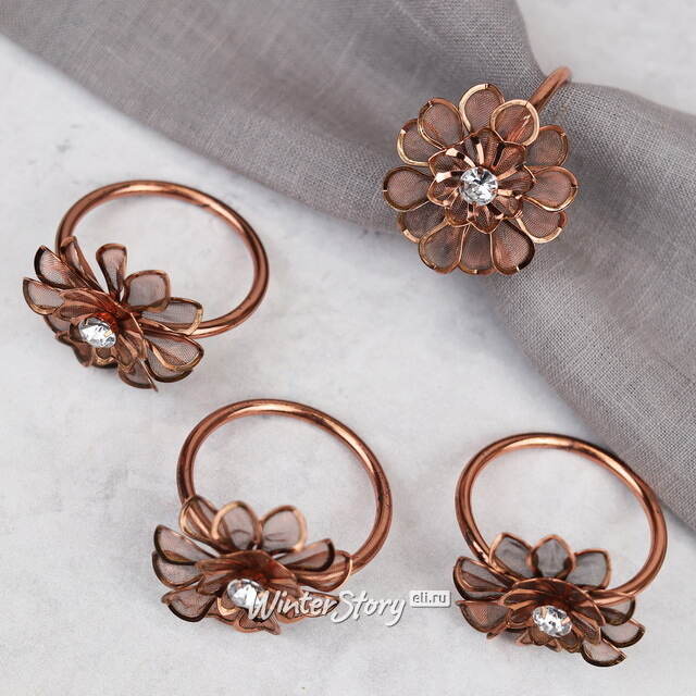 Кольца для салфеток Ормонд - Цветы Тулузы 6 см, 4 шт Koopman