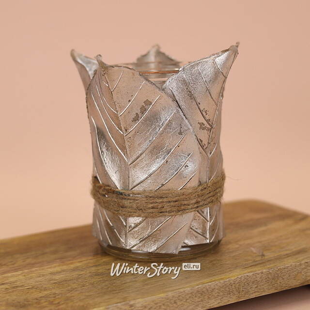 Подсвечник для чайной свечи Листья Лианы 13 см Hogewoning