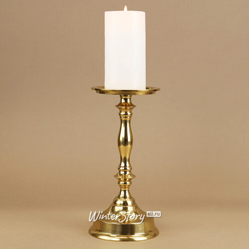 Металлический подсвечник для 1 свечи Марэль 22 см золотой Koopman