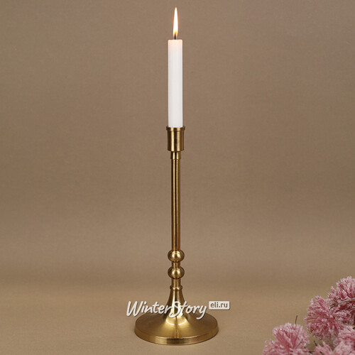 Декоративный подсвечник для 1 свечи Лиабрен 31 см золотой Koopman