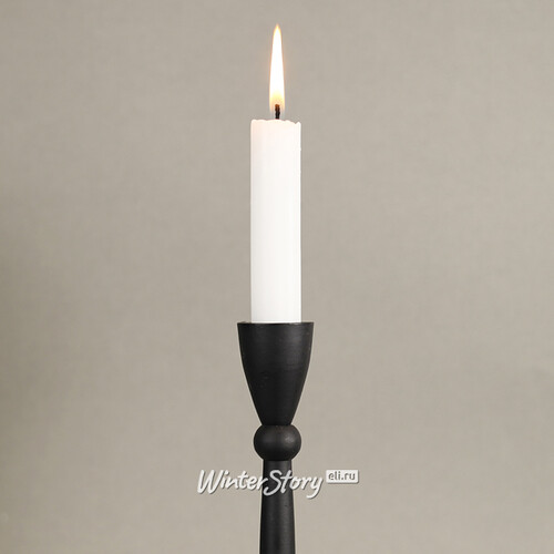 Декоративный подсвечник для 1 свечи Асемира 23 см черный Koopman