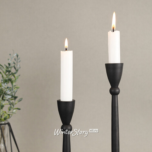 Декоративный подсвечник для 1 свечи Асемира 30 см черный Koopman