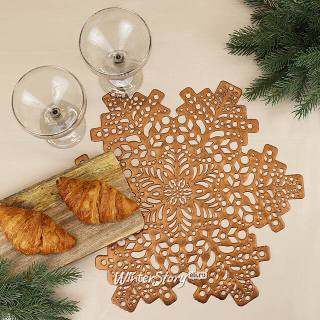 Сервировочная салфетка Делфина 41 см медная Koopman