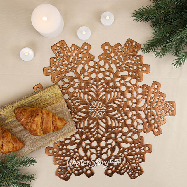 Сервировочная салфетка Делфина 41 см медная Koopman