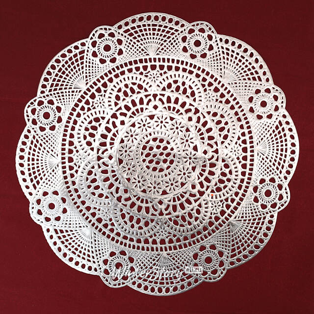 Сервировочная салфетка Жозефин 35 см серебряная Koopman