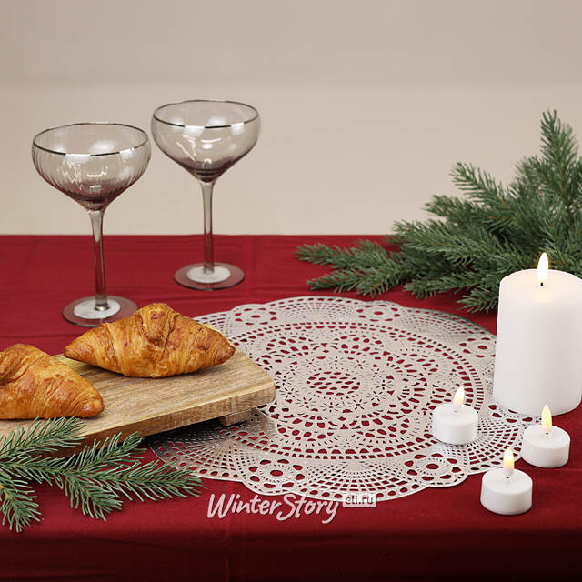 Сервировочная салфетка Жозефин 35 см серебряная Koopman