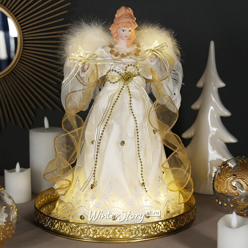 Светящаяся фигура Ангел Лоррейн 36 см, 10 теплых белых LED ламп Kurts Adler