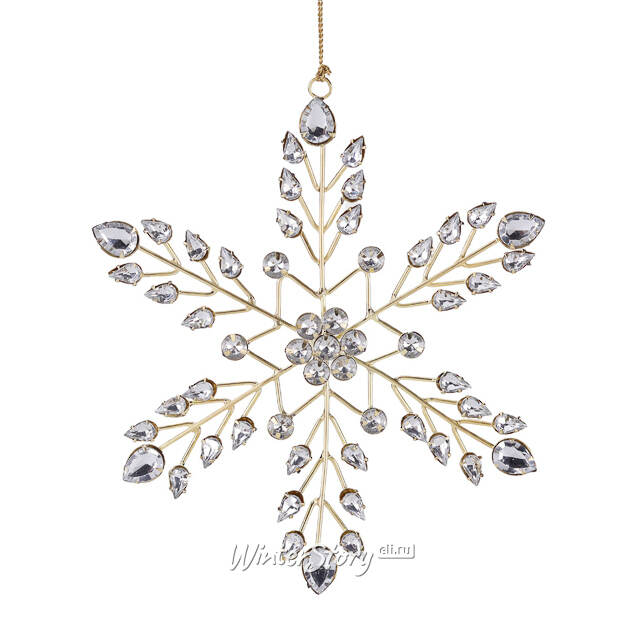 Елочное украшение Снежинка Heavenly Crystal 21 см Goodwill